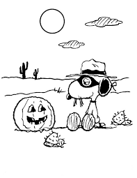 Colorare Snoopy Disegno Halloween E Snoopy Il Cane