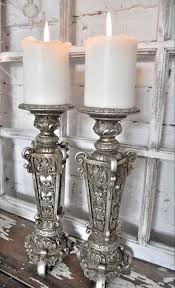 A simple and slim pewter candle holder suitable to lighten your room with enchantment or to be the protagonist of your table. 27 Vintage Candle Holders Ideas Vintage Candle Holders Candle Holders Vintage