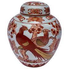 Maybe you would like to learn more about one of these? Imari Porcelain Jar Hand Painted Gold Imari Bird Floral Motif Ginger Japan Japanese Mid Century Modern Porcelain Bird Motifs Imari Porcelain Imari