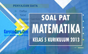 Rpp kelas vii semester 1 dan 2. Soal Pat Matematika Kelas 5 Kurikulum 2013 Terbaru Coretan Guru