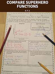 8 F 2 Comparing Functions Represented In Different Ways Relationship Worksheets 8th Grade Math Worksheets Math Worksheets