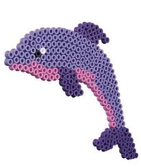 Biggie beads are bigger than classic beads and ideal for little hands. Dolphin Perler Bead Art Perler Beads Hama Beads Patterns