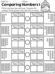 Ten & some more grade/level: Comparing Numbers With Base Ten Blocks Part Of The Winter 1st Grade Math Worksheets Packet 1st Grade Math 1st Grade Math Worksheets Teaching Math