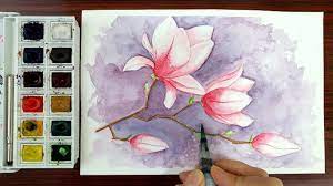 Maybe you would like to learn more about one of these? How To Paint Watercolor Flower Watercolor Painting Watercolor Flower Painting For Beginn Watercolor Flowers Paintings Magnolia Flower Watercolor Paintings Easy