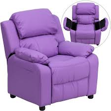 Flash Furniture Kids Vinyl Recliner With Storage Arms Multiple Colors Walmart Com Kids Recliners Vinyl Recliner Purple Furniture