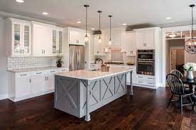 Typical of poorer farmhouses throughout the middle ages where rooms were limited, wealthier households would separate the smoke of the kitchen from the dining and entertaining areas. Grey Farmhouse Kitchen Ideas Novocom Top