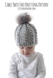 It's sized from baby to adult. Twist Cable Hat Knitting Pattern Little Red Window