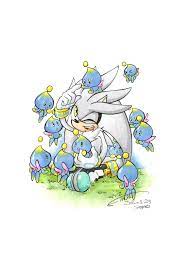 in chao garden by finikart on deviantart silver the hedgehog sonic the hedgehog chibi