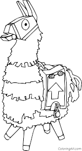 Learn how to draw the llama from fortnite. Simple Fortnite Llama Coloring Page Coloringall