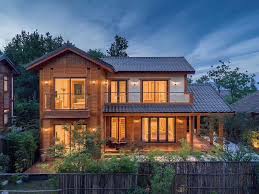 A house is quick to assemble, as the wooden parts have been cut ready at the factory. China Hot Sale New Design Modern Two Storey Red Cedar Wooden House For Vacation China Prefabricated Wooden House Prefab Wood House