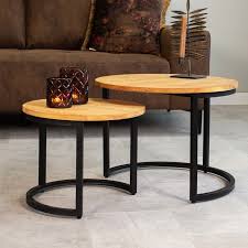 £119.00 riva grey large coffee table. Coffee Table Bali Set Of 2 Solid Wood Furnwise