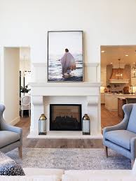 Today S Parade Home Is House 11 Notre Maison By Suitedhomes We Created All Four Of The Fireplace Mant Home Open Plan Living Room Living Room With Fireplace