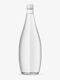 Glass Bottle With Mineral Water Mockup Smarty Mockups Water Photography Mineral Water Ink In Water