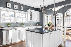 white kitchen cabinets and countertops