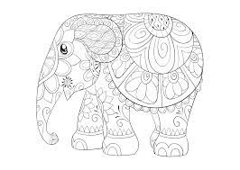 10 Kleurplaat Olifant Kerst Png