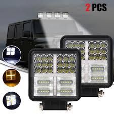 2pcs 38led 177w Led Work Light Bar Square Spotlight 12v 24v Floodbeam Offroad Led Light For Truck Offroad 4wd Car Suv Atv Utv Light Bar Work Light Aliexpress