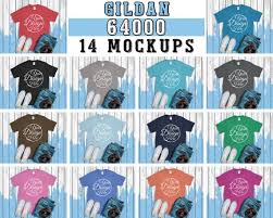 Download Free Mega Bundle 14 Mockups Gildan 64000 T Shirt Multi Colors Psd Amazing Psd Mockup Design For Bottle Free Psd Mockup Free Download
