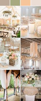 Top 10 Elegant And Chic Rustic Wedding Color Ideas Peach Wedding Colors Fall Barn Wedding Wedding Centerpieces