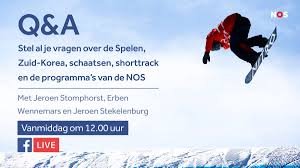 We zullen dan ook weer met onze sterkste schaatsteams vertegenwoordigd. Nos Sport Auf Twitter Vandaag Heb Je Vanaf 12 00 Uur Op Facebook De Kans Om Presentator Jeroen Stomphorst Analist Erben Wennemars En Verslaggever Jeroen Stekelenburg Tijdens Een Live Q A Alles Te Vragen