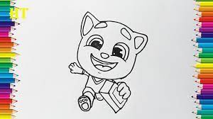 Download and print these talking tom coloring pages for free. Talking Tom Gold Run Drawing Cartoon Drawing And Coloring Pages For Kids
