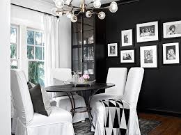 Shop our best selection of black kitchen & dining room table sets to reflect your style and inspire your home. White And Black Dining Room With Black Cremone Bolt China Cabinet Contemporary Kitchen