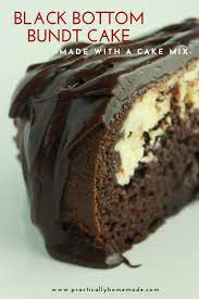 Black Bottom Bundt Cake Recipe Easy Recipes Practically Homemade Recipe Easy Bundt Cake Recipes Cake Recipes Easy Cake Recipes