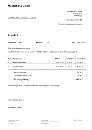 Angebote in nur wenigen klicks erstellen & senden, mit sevdesk angebotsprogramm. Kostenlose Angebotsvorlagen Word Excel Mit Musterschreiben Zum Erfolg Ionos