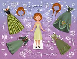 Las Recortables De Veva E Isabel Frozen Elsa Y Anna Frozen Paper Dolls Free Printable Paper Dolls Paper Dolls