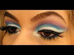 Maquiagem Azul Roxa E Branca Por Alice Salazar Youtube
