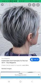 Use a spritz of hair spray to lock in your look. Pin By Dagmar Schultz On Bebidas Short Hairstyles For Thick Hair Short Grey Hair Short Hair Styles