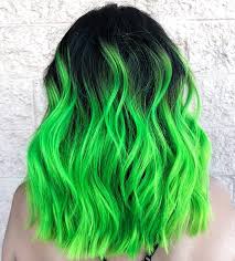 Pin By Diana Casey On Cute Hair In 2020 Neon Green Hair Funky Hair Colors Vivid Hair Color