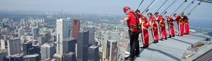The sky tower situated in new zealand is an observation and telecommunications tower. Edgewalk Weddings Cn Tower