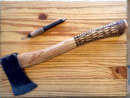My Hatchet Handle Axe Handle Axe Pyrography