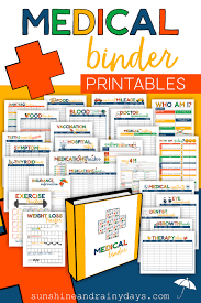 Choose from prescription templates, medical letters and sheets, dental forms, diet lists and more — all (absolutely) free. Medical Binder Printables Sunshine And Rainy Days