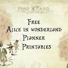 I wish i could share… read more Alice In Wonderland Free Vintage Planner Printables Lorraine A Life Less Ordinary
