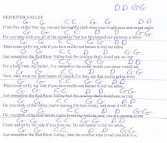 Red River Valley Guitar Chord Chart In G Guitar Chord