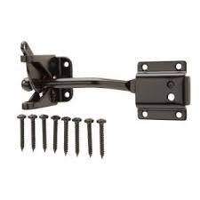 Everbilt Black Self Adjusting Gate Latch 18591 The Home Depot Gate Latch Gate Pull Black Door Pull