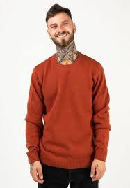 Allen Sweater Carhartt Wip Knit Sweaters In Cinnamon For Men Titus