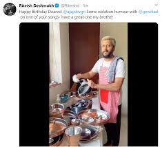 Happy birthday to wishes for brother! Riteish Deshmukh S Hilarious Birthday Wish To Ajay Devgn Shares Tiktok Video