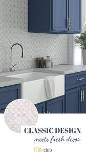 Maybe you would like to learn more about one of these? Geometric Pearl White Thassos Shell Tile Kitchen Remodel Kitchen Design Kitchen Remodel Small