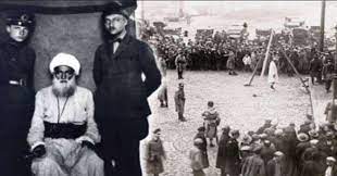 29 haziran 1925 tarihinde şark i̇stiklal mahkemesi tarafından diyarbakır dağkapı. Seyh Sait Idam Edildi