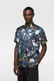 Image 2 Of Flowy Floral Print Shirt From Zara Printed Shirts Floral Print Shirt Workout Shirts