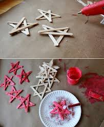 Bricolage De Noel En Bois 20 Idees De Bricolage En Batons De Glace Bricolage Noel Noel Bricolage Bois Noel