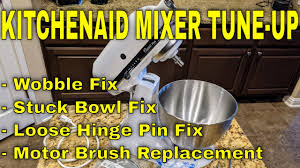 The mixing bowl features markings in both cups and liters and adds a beautiful touch to your kitchen. Kitchenaid Stand Mixer Wobble Fix And Tune Up Youtube