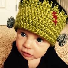 Crochet Halloween Hat, Frankenstein Hat, Toddlwr Frankenstein Hat,  Frankenstein Costume, Yarn Wig, Halloween Wig