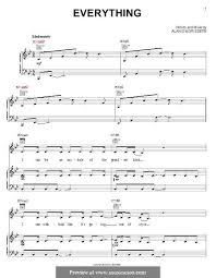 Everything By A Morissette Sheet Music Alanis Morissette Alanis Morissette Everything
