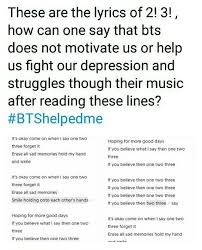 And It S One Two Three What Are We Fighting For Lyrics Its One Of My Most Fav Bts Songs To Date I Automatically Smile When I Hear This Bts Bts Boys Bts Bangtan Boy