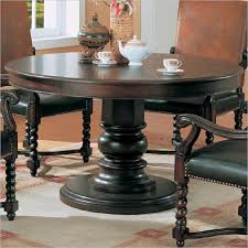 Coaster Riverside 54 Round Semi Formal Dining Table In Dark Wood Finish Round Pedestal Dining Dining Table Black Dining Table In Kitchen