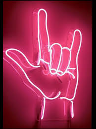 Hand Gesture Roll Neon Signs Neon Light Pink Neon Lights For Rooms Glass Light Up Sign Iconic Sign Neon Lights Neon Wall Signs Neon Bulbs Tubes Aliexpress
