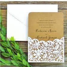 Gartner Brides Rustic Collection Lace Pocket Premium Wedding Invitation Kit New Wedding Invitation Kits Invitation Kits Lace Invitations